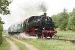 86 1744 und 114 703 (203 230) mit Ziel Lauterbach Mole kurz hinter Bergen auf R�gen am 31.7.21
