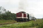 86 1744 und 114 703 (203 230) mit Ziel Lauterbach Mole kurz hinter Bergen auf R�gen am 31.7.21