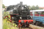 86 1744, 4746 307 und 4746 303 im Bahnhof Bergen auf R�gen am 1.8.21