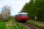 172 140 mit 172 141 von Bergen auf R�gen kommend unterwegs in Richtung Lauterbach Mole am 20.4.24