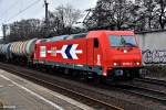 185 587-3 zog einen tanker durch hh-harburg,13.02.16