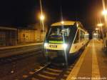 HEX VT 876 mit ziel Halle (Saale) Hbf im Bahnhof K�nnern am 21.12.14