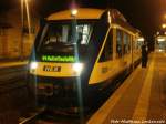 HEX VT 876 mit ziel Halle (Saale) Hbf im Bahnhof K�nnern am 21.12.14