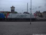 185 649-1 der ITL abgestellt im Bahnhof Angerm�nde am 1.9.14