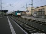 ITL E 186 134 mit einem G�terzug beim durchfahren des Merseburger Bahnhofs am 6.1.15