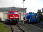 232 416 und V22.01 der LEG in Delitzsch am 6.4.17