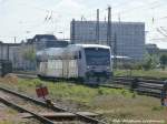 MRB VT 006 unterwegs nach Eilenburg und l�sst den Hallenser Hbf hinter sich am 15.5.15