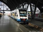 MRB VT 703 (ex OLA VT 703) verl�sst den Leipziger Hbf in Richtung Geithain am 20.5.16