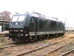185 546 von MRCE abgstellt im Bahnhof Delitzsch unterer Bahnhof am 22.9.17