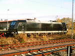 MRCE 185 546-9 (ex OHE) abgestellt im Bahnhof Delitzsch unt Bf am 14.10.17
