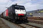 RFO 189 209 schleppt der Bottrop-Kohlezug durch Blerick am 16 M�rz 2022.
