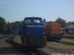 R�BB 251 901 und MTEG 293 022-0 im Bahnhof Putbus am 10.6.14