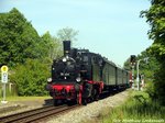 91 134 und 112 703 (203 230) unterwegs nach Lauterbach Mole bei der durchfahrt am ehemaligen Endbahnhof Lauterbach (R�gen) am 22.5.16