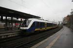 648 073 und 648 079 der NordWestBahn als RB58 mit Ziel Osnabr�ck Hbf im Bahnhof Bremen Hbf am 8.1.21