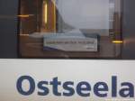 OLA VT 0009 mit dem Schild  Letzte Fahrt der OLA : 14.12.13  im Bahnhof G�strow am 14.12.13