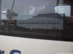 OLA VT 0010 mit dem Schild  Letzter Betriebstag der OLA : 14.12.13  mit ziel Ueckerm�nde Stadthafen im Bahnhof Pasewalk am 14.12.13
