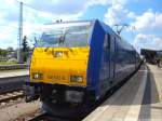 146 522-8 (D-OLA) mit ziel Leipzig Hbf im Bahnhof G�strow am 15.7.14