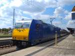 146 522-8 (D-OLA) mit ziel Leipzig Hbf im Bahnhof G�strow am 15.7.14