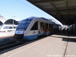 OLA VT 706 mit ziel K�nnern im Bahnhof Halle (Saale) Hbf am 21.4.16