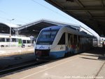OLA VT 706 mit ziel K�nnern im Bahnhof Halle (Saale) Hbf am 21.4.16