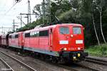 151 104 und 151 112 zogen einen leeren erzzug durch hh-harburg,18.08.18