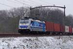 RTB 186 426 wirbt f�r Rotterdam und passiert am 24 J�nner 2019 Tilburg Oude Warande.