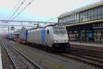 Am tr�ben 13 April 2022 zieht ReTrack 186 538 ein KLV aus Rzepin durch s'-Hertogenbosch.