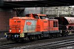 203 501 fuhr mit einen schotterzug durch hh-harburg,05.04.16