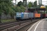 185 514-7 ist mit einen intermodal am 20.09.13 durch hh-harburg gefahren