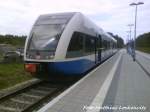 Am 22.05.09 steht UBB mit Ziel Wolgast im Endbahnhof Swinem�nde Centrum (PL) 