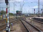 UBB GTW 2/6 bei der Ausfahrt aus Stralsund Hbf nach Swinem�nde Centrum (PL) am 13.8.13