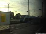 UBB GTW 2/6 mit ziel Swinem�nde Centrum (PL) bei der Ausfahrt aus Stralsund Hbf am 31.8.13