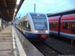 UBB GTW 2/6 mit ziel Swinem�nde Centrum (PL) im Bahnhof Stralsund Hbf am 26.9.13