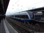 UBB GTW 2/6 mit ziel Swinem�nde Centrum (PL) im Bahnhof Stralsund Hbf am 12.10.13