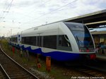 UBB GTW mit ziel Swinem�nde Centrum (PL) im Stralsunder Hbf am 23.5.16