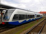 UBB GTW mit ziel Swinem�nde Centrum (PL) im Stralsunder Hbf am 23.5.16