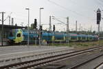 ET 612 der WFB verl�sst den Bahnhof Braunschweig Hbf in Richtung Hannover Hbf am 8.6.22