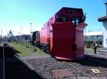 Schneepflug der Bauart Meiningen beim Fr�hlingsfest vom Lokschuppen Pomerania in Pasewalk am 4.5.13