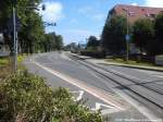 Blick auf den Bahnhof K�hlungsborn West der Mecklenburgischen B�derbahn  Molli  am 13.7.14