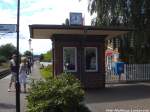Meldeh�uschen im Bahnhof K�hlungsborn Ost am 13.7.14