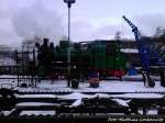 R�BB Mh 52 beim Wasser Fassen im Kleinbahn BW Putbus am 11.3.13