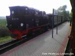 R�BB 99 4011 im Bahnhof Sellin Ost im Juni 2012