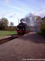 R�BB 99 4011 bei der Durchfahrt am Haltepunkt Poseaald am 26.10.12
