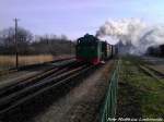 R�BB Mh 53 unterwegs nach G�hren bei der Ausfahrt aus Putbus am 21.4.13