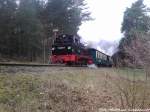 R�BB 99 4802 kurz vor Sellin West am 27.4.13
