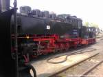 R�BB K�f 6003 & 99 1781 im Kleinbahn BW Putbus am 8.5.13