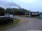 R�BB 99 4011 mit dem Letzten Zug des Tages kurz vor der Abfahrt nach G�hren im Bahnhof Putbus am 9.5.13