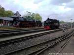 Ein Gro�es Highlight war das Gro�e & Kleine nebeneinanderstehen der Loks in Putbus am 11.5.13