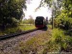 R�BB 99 1784 unterwegs nach G�hren bei der Durchfahrt in Poseald am 24.5.13