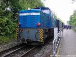 R�BB 251 901 ist soeben am Endbahnhof Lauterbahc Mole angekommen und f�hrt wenige Minuten Sp�ter zur�ck  nahc Putbus am 26.5.13